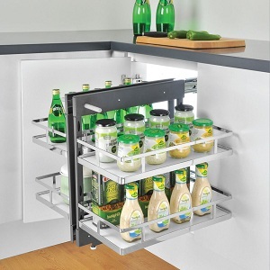 Kệ liên hoàn âm tủ GROB GM-90A thép mạ Crom nan dẹt